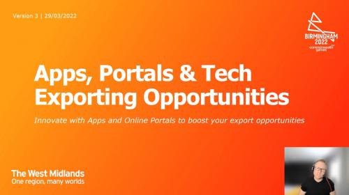 Apps, Portals, and Tech Exporting Opportunities