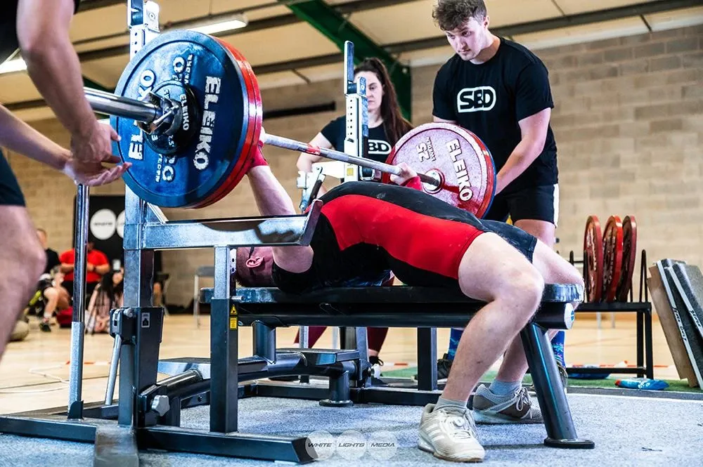 Andrew lowering the 170 kg bar