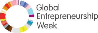 Global Entrepreneurship Week logo: a multicoloured ring beside the name
