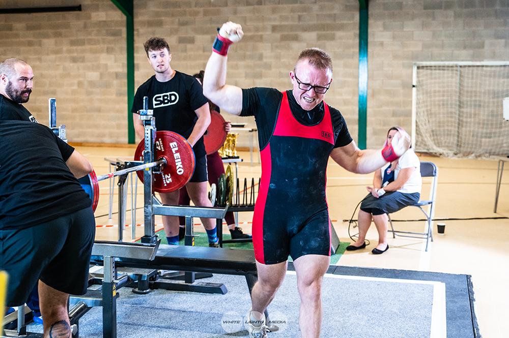 And it's a good lift! 170kg bench celebration by Andrew Ward