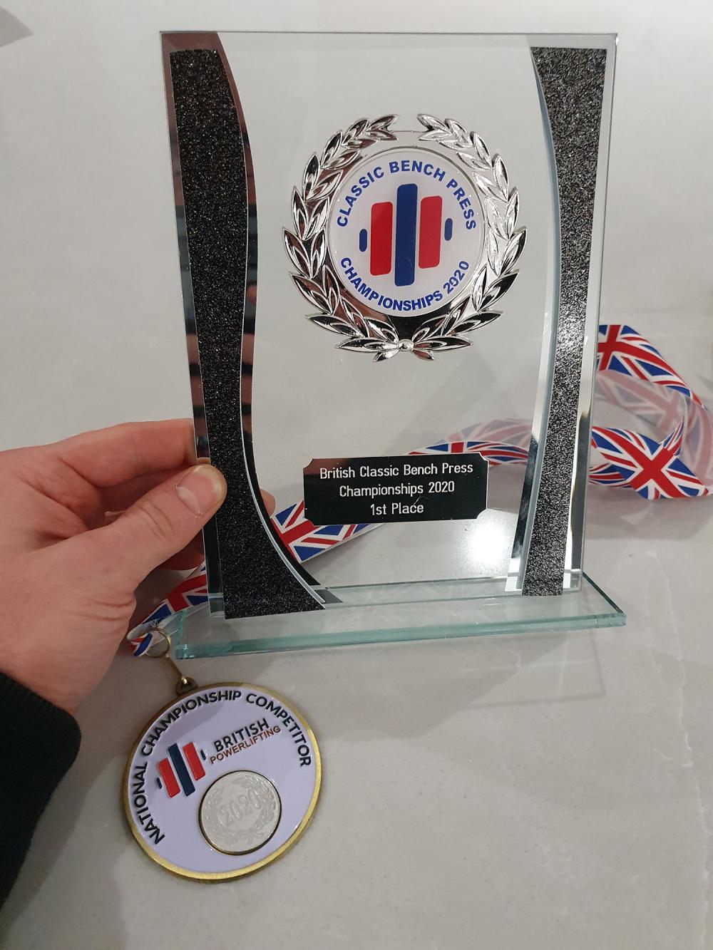 Andrew Ward British Powerlifting Champs Trophy